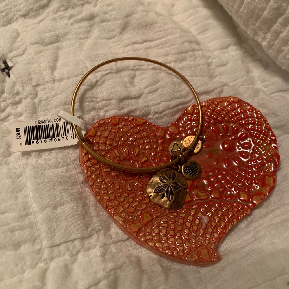 Alex and Ani Sand Dollar Gold Bangle - NWT